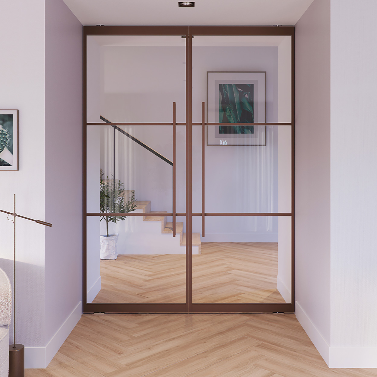 Skantrae SlimSeries Alu - Dubbele Metalen Taatsdeur Brons